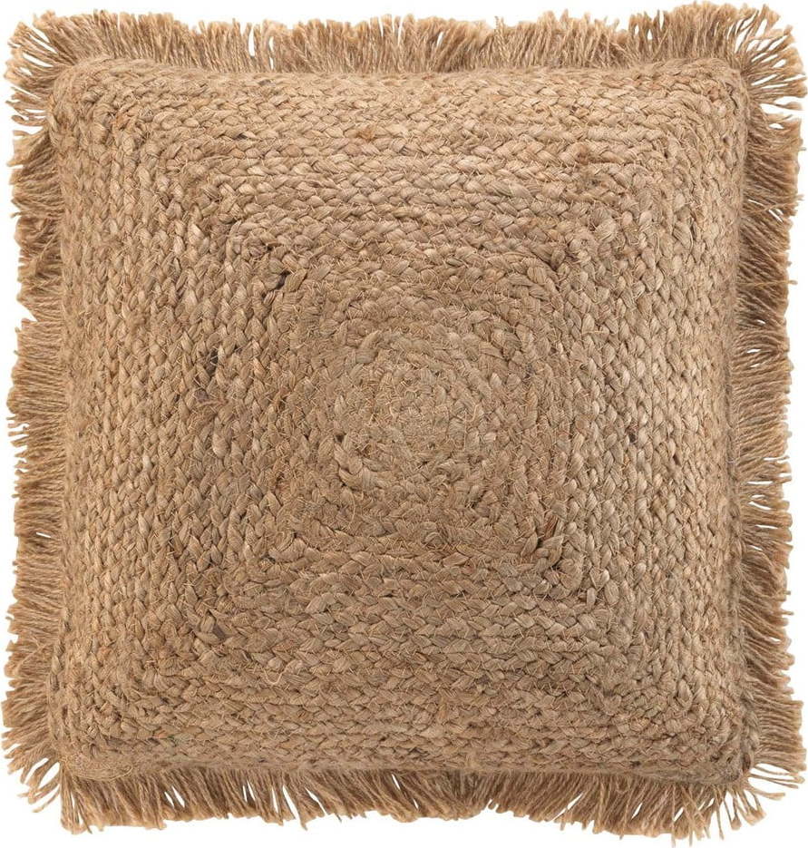 Jutový dekorační polštář 45x45 cm Jutana – douceur d'intérieur Douceur d intérieur