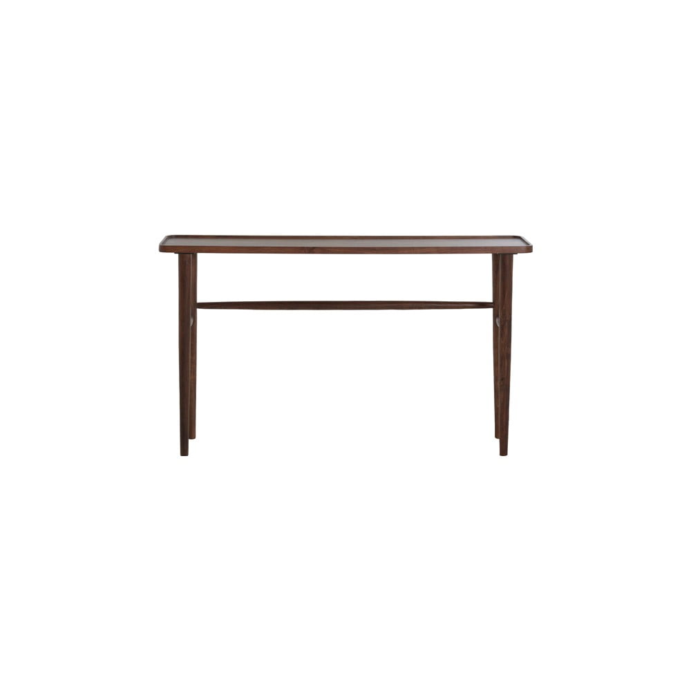 Hnědý konzolový stolek z masivu akácie 30x140 cm Qiano – Light & Living Light & Living