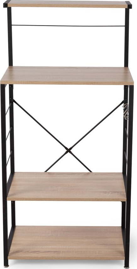 Regál v dekoru dubu v přírodní barvě 60x40 cm – Compactor Compactor