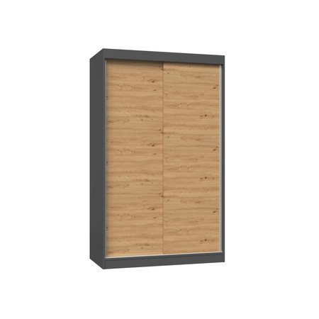 Šatní skříň Iga 120B - antracit/ dub artisan TOP Nábytek