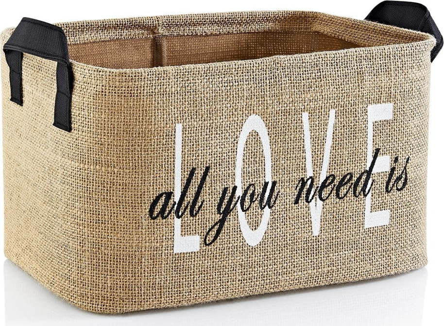 Úložný košík z juty 30x22x30 cm – Mioli Decor Mioli Decor