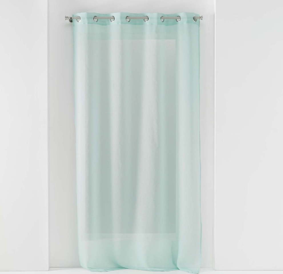 Voálová záclona v mentolové barvě 140x280 cm Sandra – douceur d'intérieur Douceur d intérieur