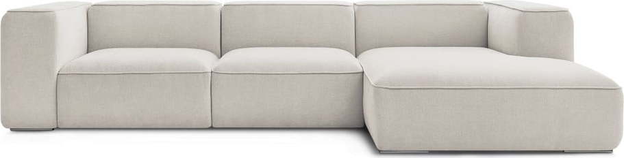 Béžová rohová pohovka z textilie bouclé (pravý roh) Zephyr – Bobochic Paris Bobochic Paris
