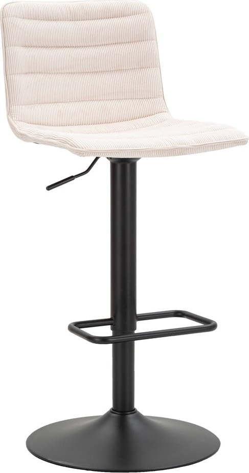 Bílo-černá barová židle s nastavitelnou výškou (výška sedáku 61 cm) Malia – Mauro Ferretti Mauro Ferretti