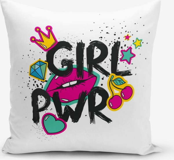 Dětský povlak na polštář 43x43 cm Girl Power – Mila Home Mila Home