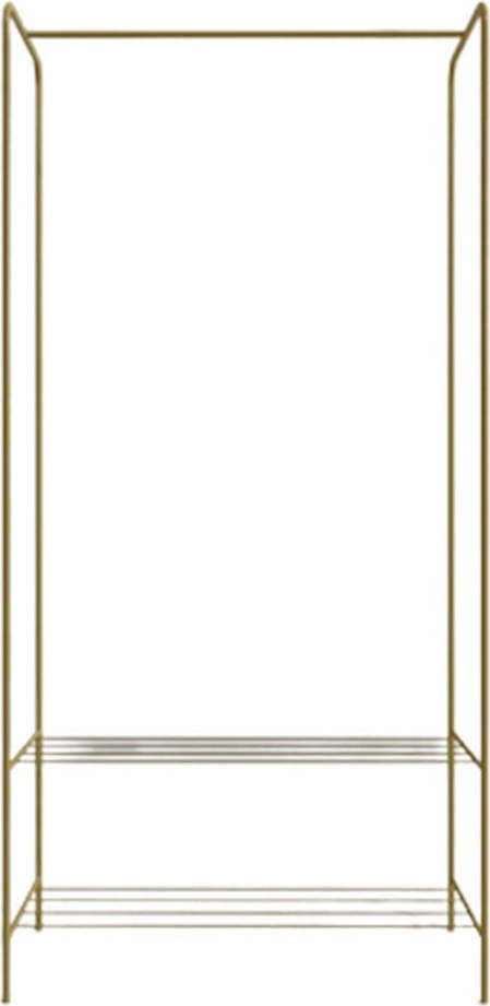 Kovový stojan na oblečení ve zlaté barvě Frankenthal – Kalune Design Kalune Design