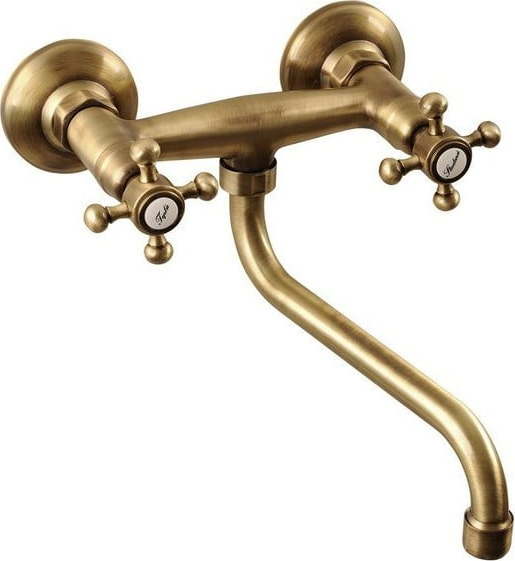 Nástěnná umyvadlová baterie v bronzové barvě (1 výstup) Antea – Sapho Sapho