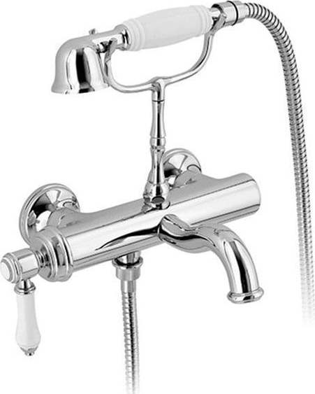 Nástěnná vanová baterie v leskle stříbrné barvě (2 výstupy) Vienna – Sapho Sapho