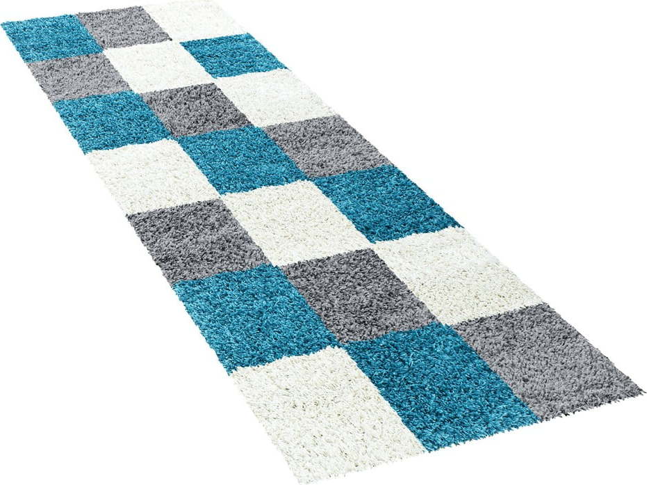 Šedo-tyrkysový běhoun 80x250 cm Life – Ayyildiz Carpets Ayyildiz Carpets