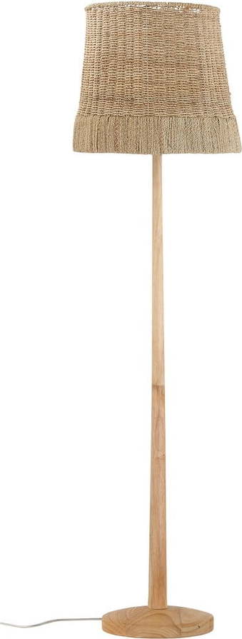 Stojací lampa v přírodní barvě s ratanovým stínidlem (výška 160 cm) Kakasi – Bloomingville Bloomingville