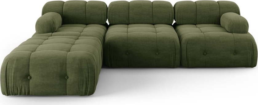 Tmavě zelená rohová pohovka Ferento – Cosmopolitan Design Cosmopolitan design