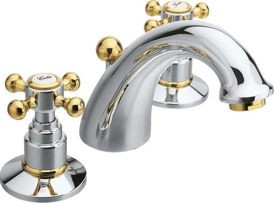 Umyvadlová baterie v leskle stříbrno-zlaté barvě Antea – Sapho Sapho