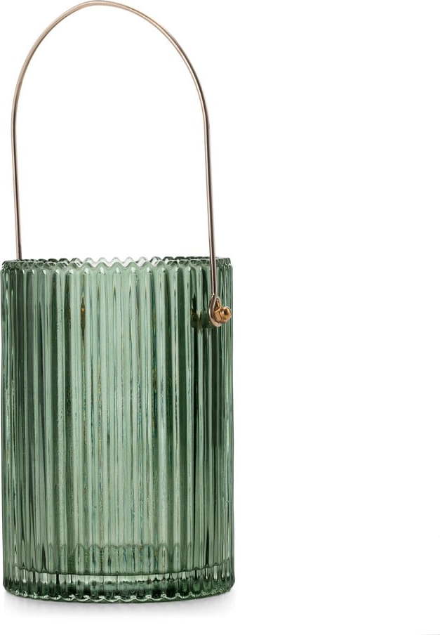 Zelená skleněná váza (výška 15 cm) Lanate – AmeliaHome AmeliaHome