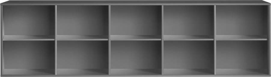Antracitová závěsná knihovna 220x61 cm Mistral – Hammel Furniture Hammel Furniture
