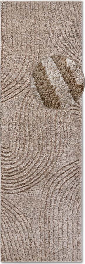 Béžový běhoun 80x240 cm Pigment Beige – Elle Decoration Elle Decoration