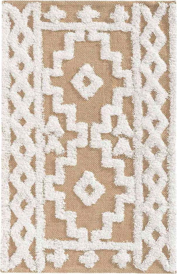 Béžový koberec s příměsí juty 60x90 cm Medine – douceur d'intérieur Douceur d intérieur