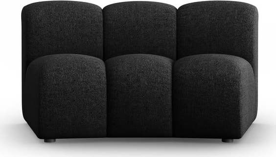 Černoantracitový modul pohovky (středový díl) Lupine – Micadoni Home Micadoni Home