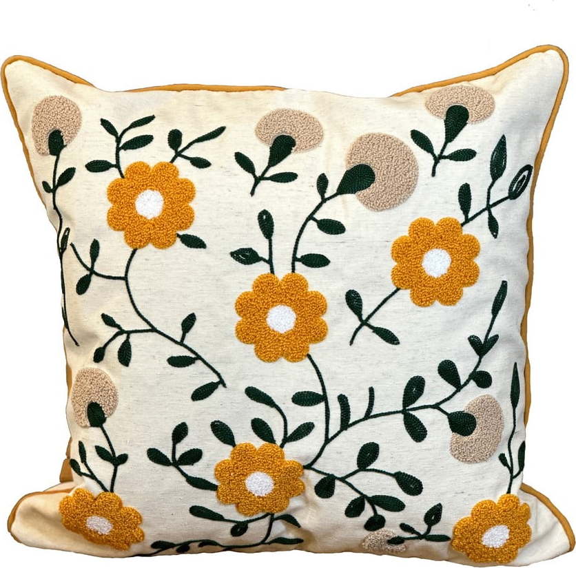 Dekorační polštář s příměsí lnu 43x43 cm – Mila Home Mila Home