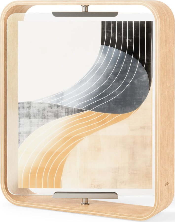 Dřevěný stojací rámeček v přírodní barvě 26x31