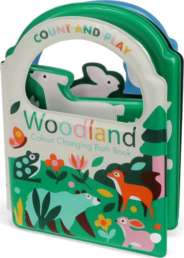 Interaktivní hračka Colour changing bath book Woodland – Rex London Rex London