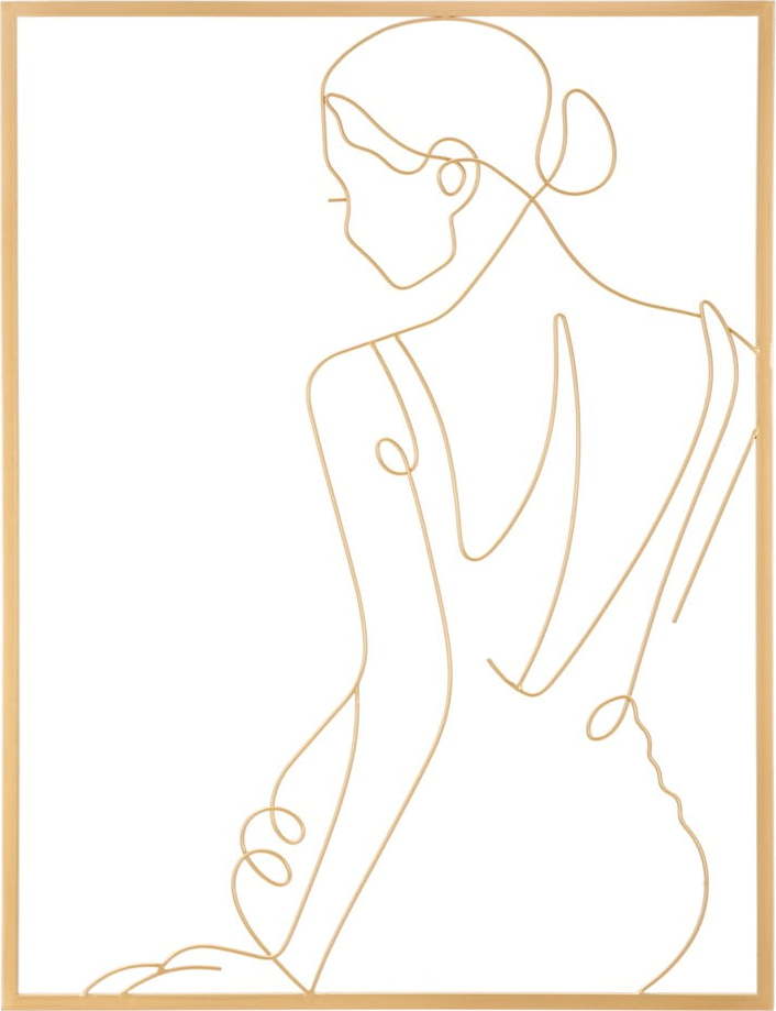 Kovová nástěnná dekorace 60x80 cm Gold Woman – Mauro Ferretti Mauro Ferretti