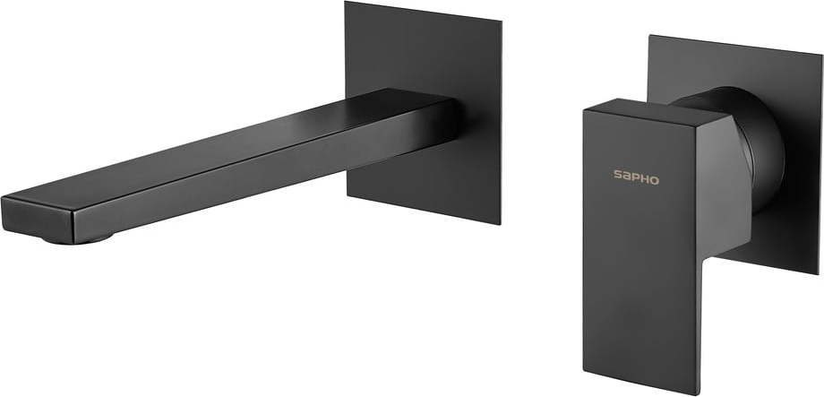Matně černá podomítková umyvadlová baterie (1 výstup) Latus – Sapho Sapho