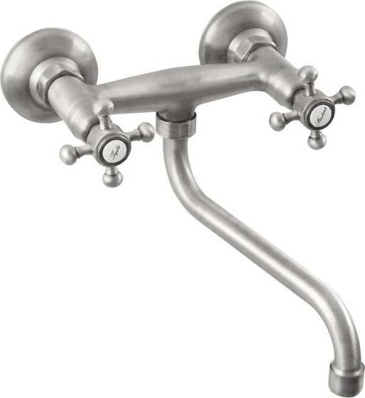 Nástěnná umyvadlová baterie v matně stříbrné barvě (1 výstup) Antea – Sapho Sapho