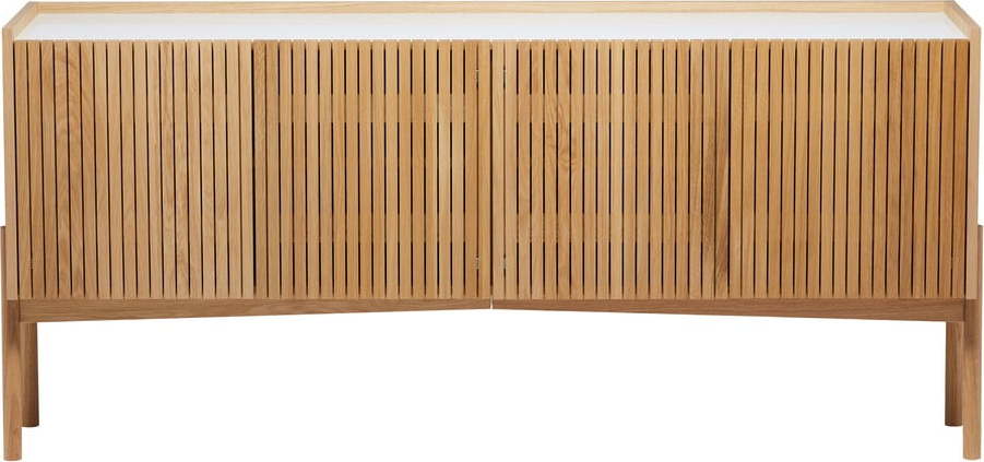 Nízká komoda v dekoru dubu v přírodní barvě 177x42 cm Bottrup – Woodman Woodman