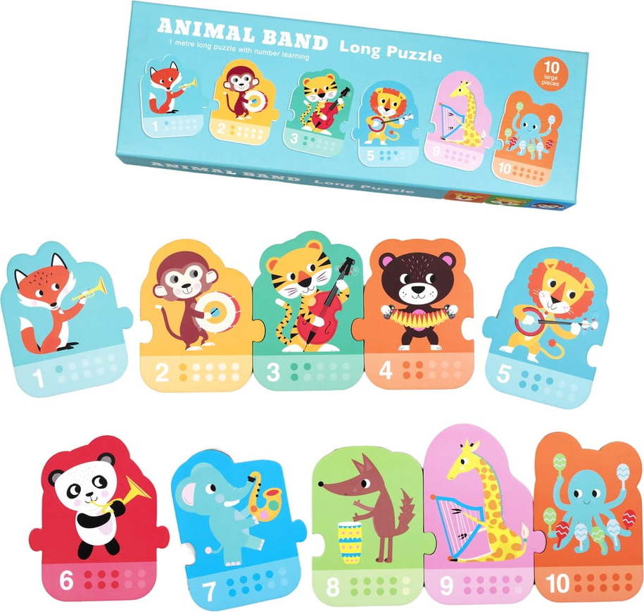 Puzzle (počet dílků 10) Animal Band – Rex London Rex London