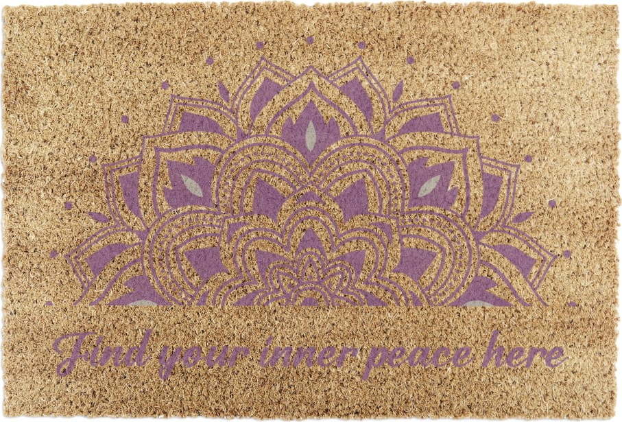 Rohožka z kokosového vlákna 40x60 cm Find Your Inner Peace – Artsy Doormats Artsy Doormats