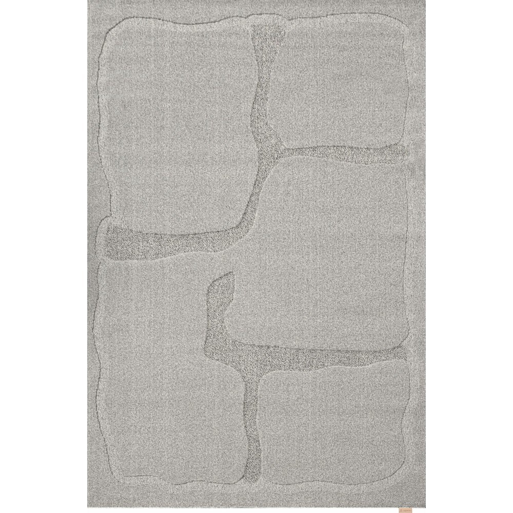 Šedý vlněný koberec 160x230 cm Morphic Organica – Agnella Agnella
