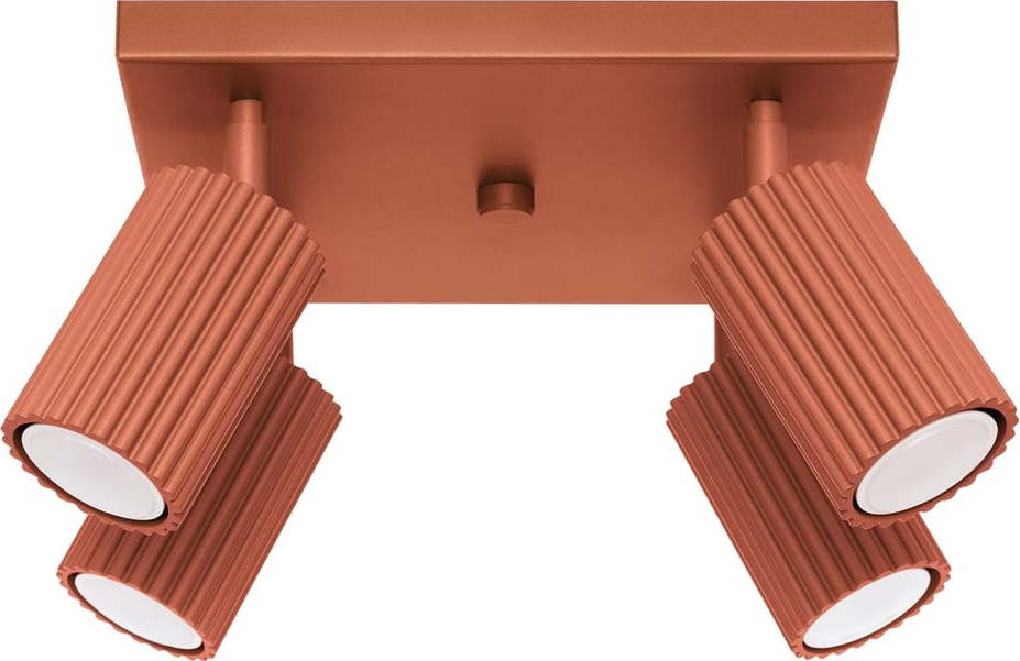 Stropní svítidlo v cihlové barvě 25x25 cm Gleam – Nice Lamps Nice Lamps