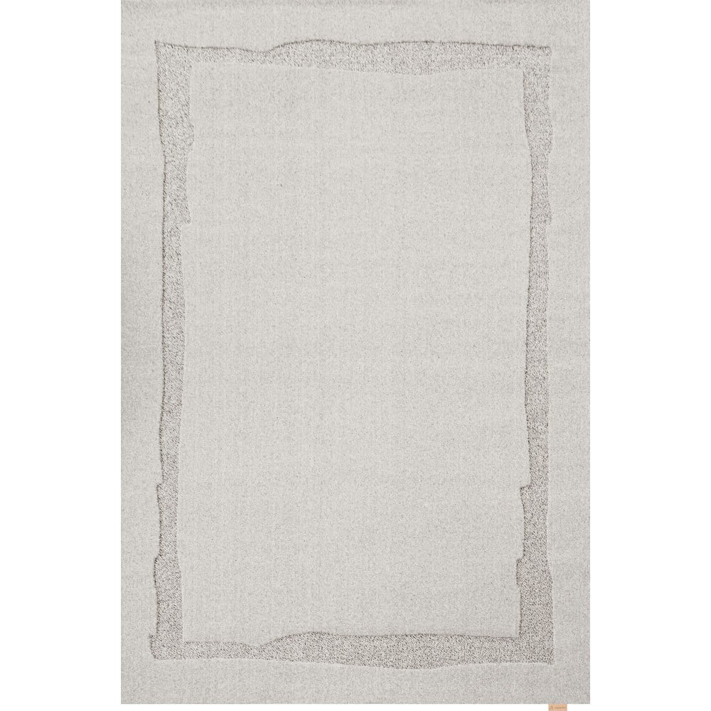 Světle šedý vlněný koberec 133x190 cm Morphic Rocca – Agnella Agnella
