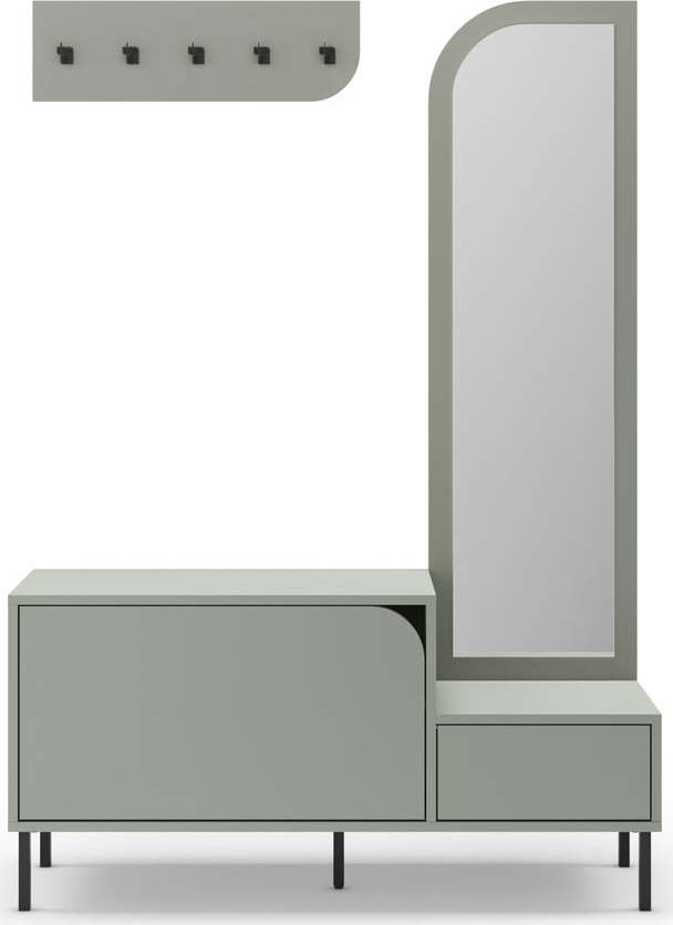 Zelenošedá předsíňová sestava Bea – Marckeric Marckeric