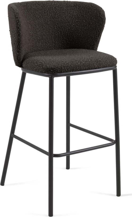 Černá barová židle (výška sedáku 75 cm) Ciselia – Kave Home Kave Home