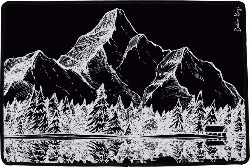 Rohožka 45x75 cm Cabin in the Mountains – Butter Kings Butter Kings
