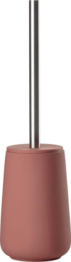 Světle červená porcelánová WC štětka Nova – Zone Zone