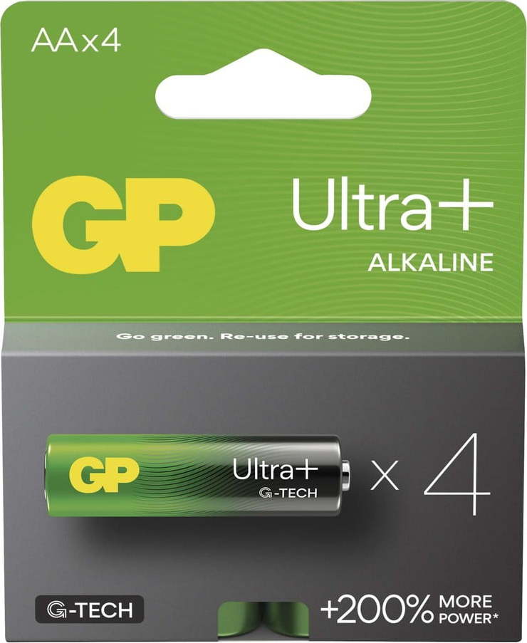 Alkalické baterie AA 4 ks Ultra Plus – EMOS Emos