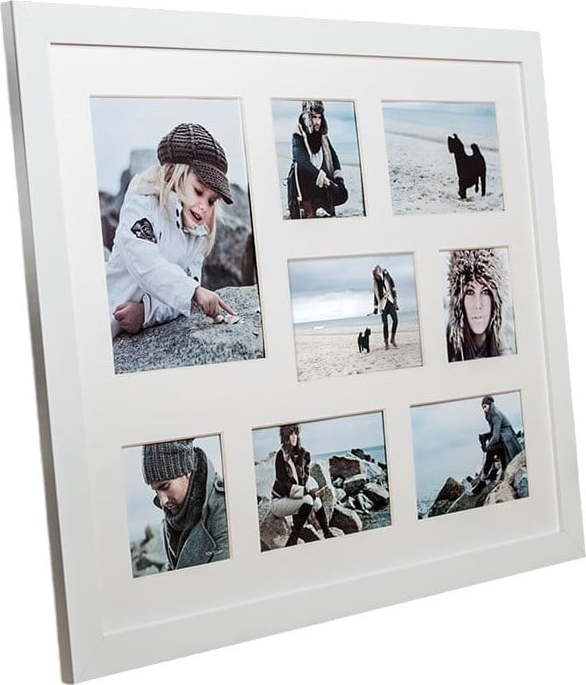 Bílý rámeček na 8 fotografií Styler Narvik