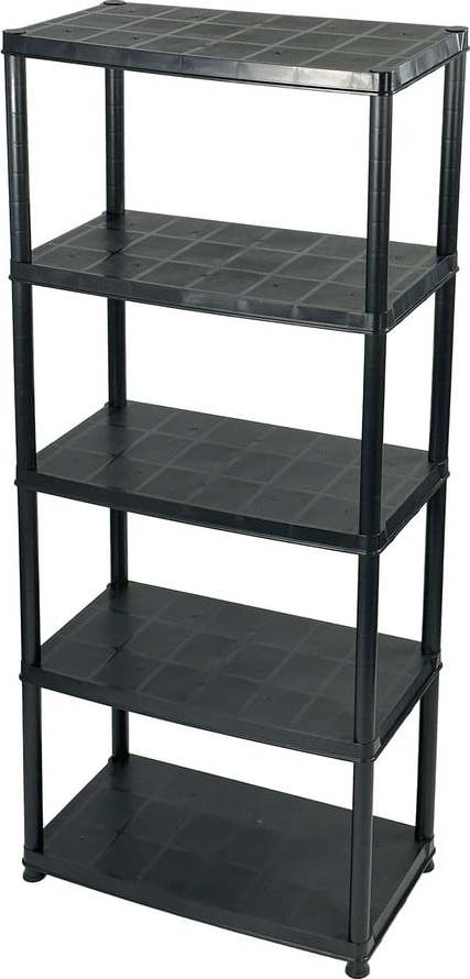 Černý plastový úložný regál 71x170 cm – Addis Addis