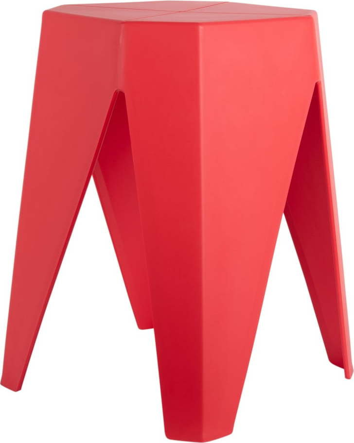 Červená plastová stolička Cherish – Leitmotiv Leitmotiv