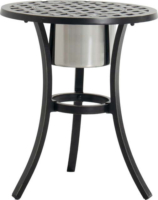 Hliníkový kulatý zahradní odkládací stolek ø 54