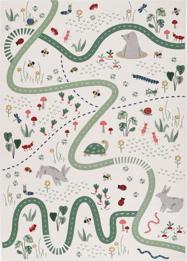 Krémový dětský hrací koberec 123x180 cm Garden Life – Nattiot Nattiot