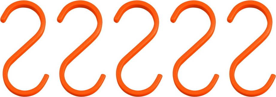 Oranžové závěsné kovové háčky v sadě 5 ks Hang-it – Mette Ditmer Denmark Mette Ditmer Denmark