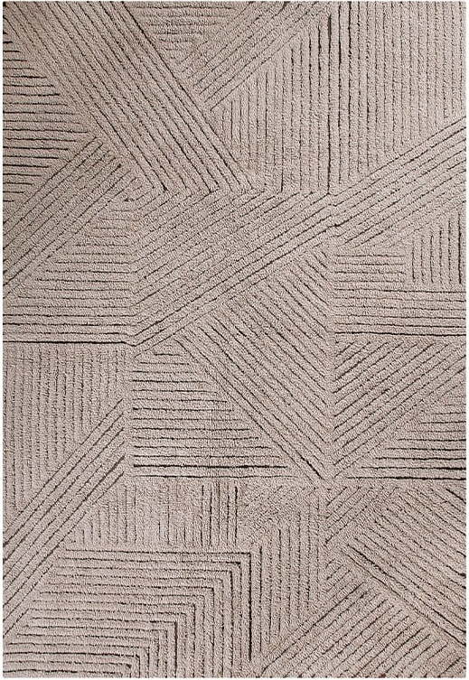 Světle hnědý pratelný ručně tkaný vlněný koberec 170x240 cm Golden Coffee – Lorena Canals Lorena Canals