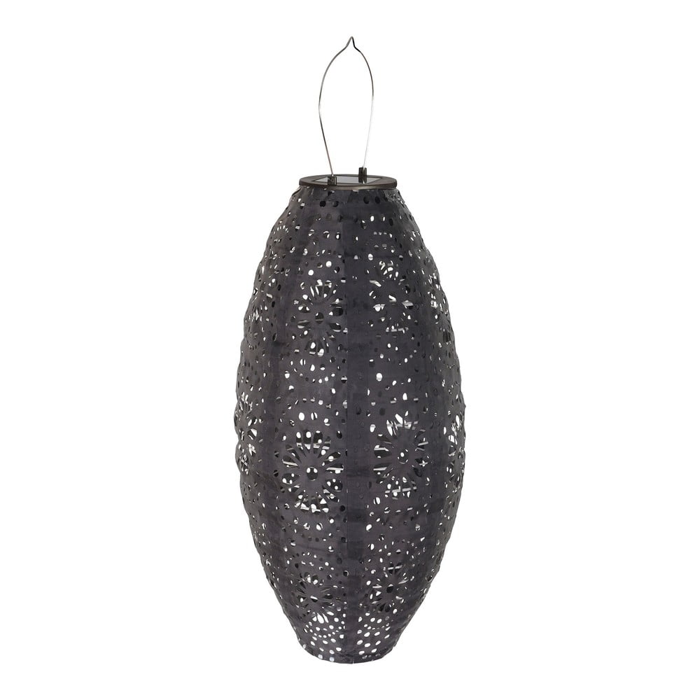 Tmavě šedá venkovní solární LED lucerna (výška 40 cm) Foxdale – House Nordic House Nordic