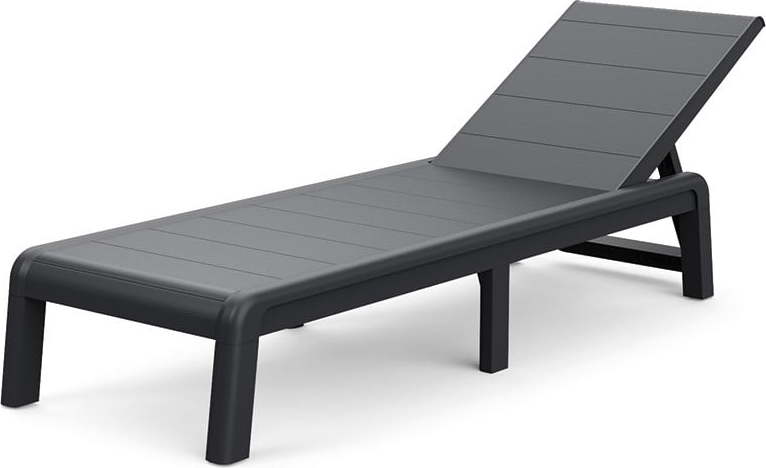Antracitové plastové zahradní lehátko Formentera – Keter Keter
