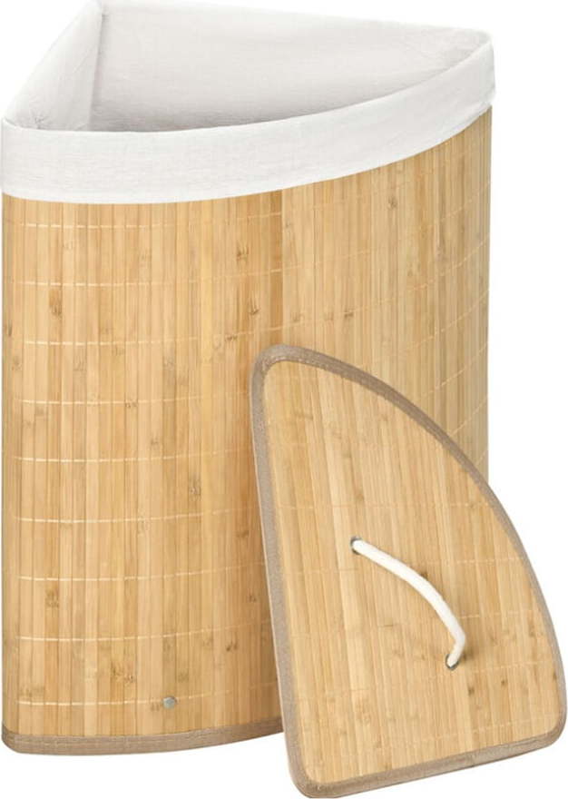 Bambusový koš na prádlo v přírodní barvě 40 l Bamboo – Compactor Compactor