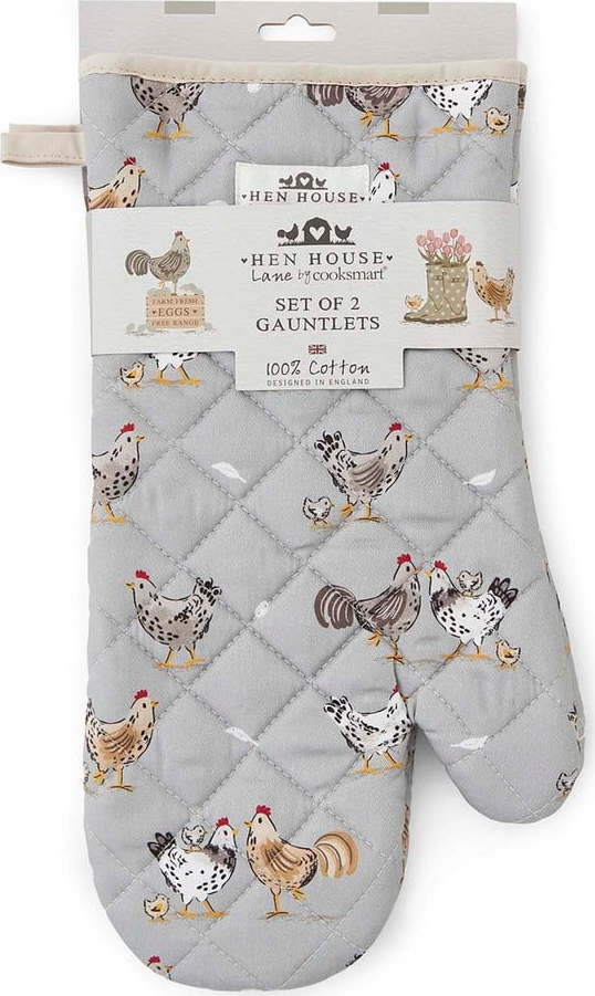 Bavlněné kuchyňské rukavice v sadě 2 ks Hen House – Cooksmart ® Cooksmart