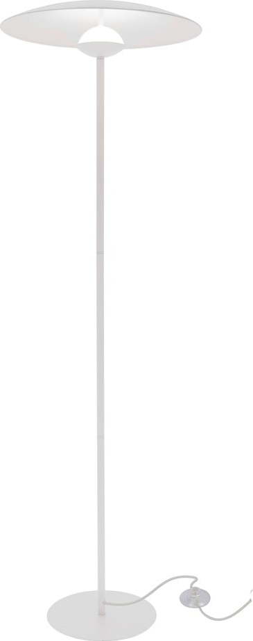Bílá LED stojací lampa s kovovým stínidlem (výška 140 cm) Lund – Candellux Lighting Candellux Lighting